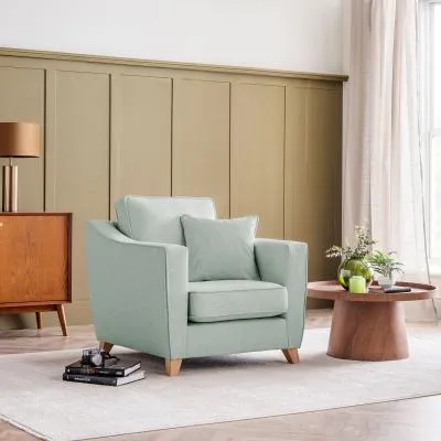 Linnet Armchair - Aqua, Fabric image