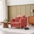 Linnet Armchair - Coral, Fabric