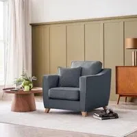 Linnet Armchair - Denim, Fabric