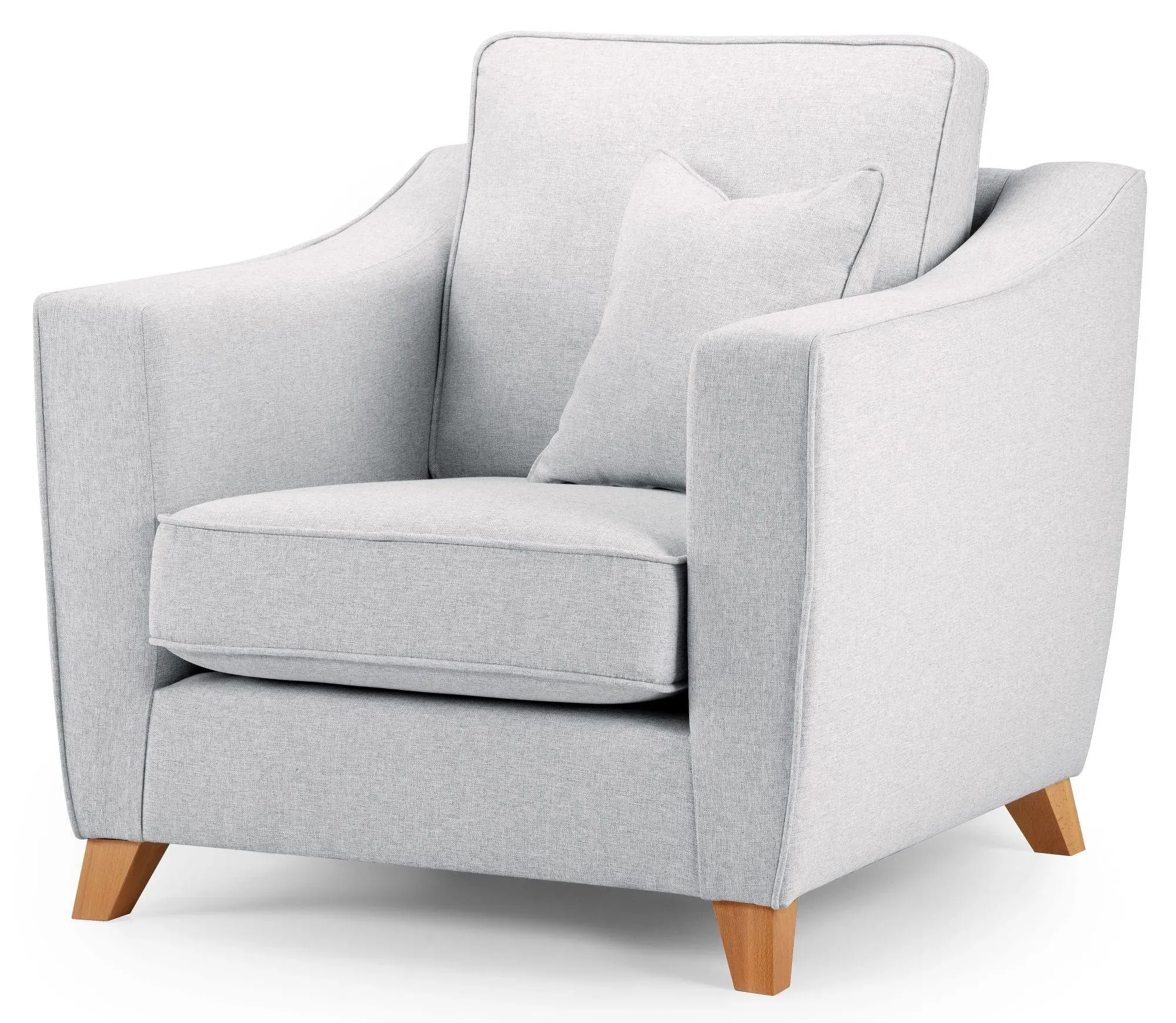 Linnet Armchair - Dove Grey, Fabric