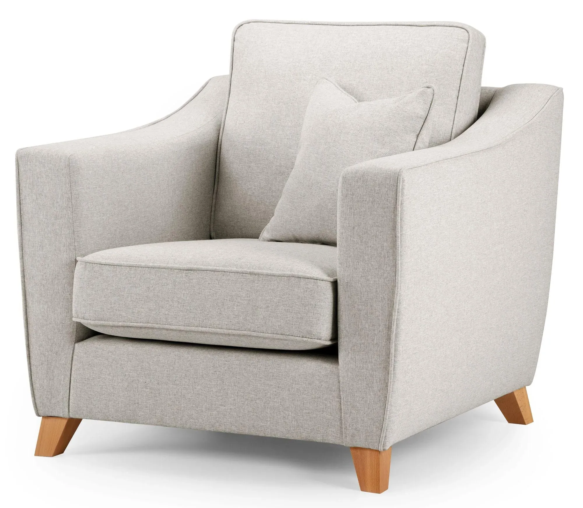 Linnet Fabric Armchair - Clay
