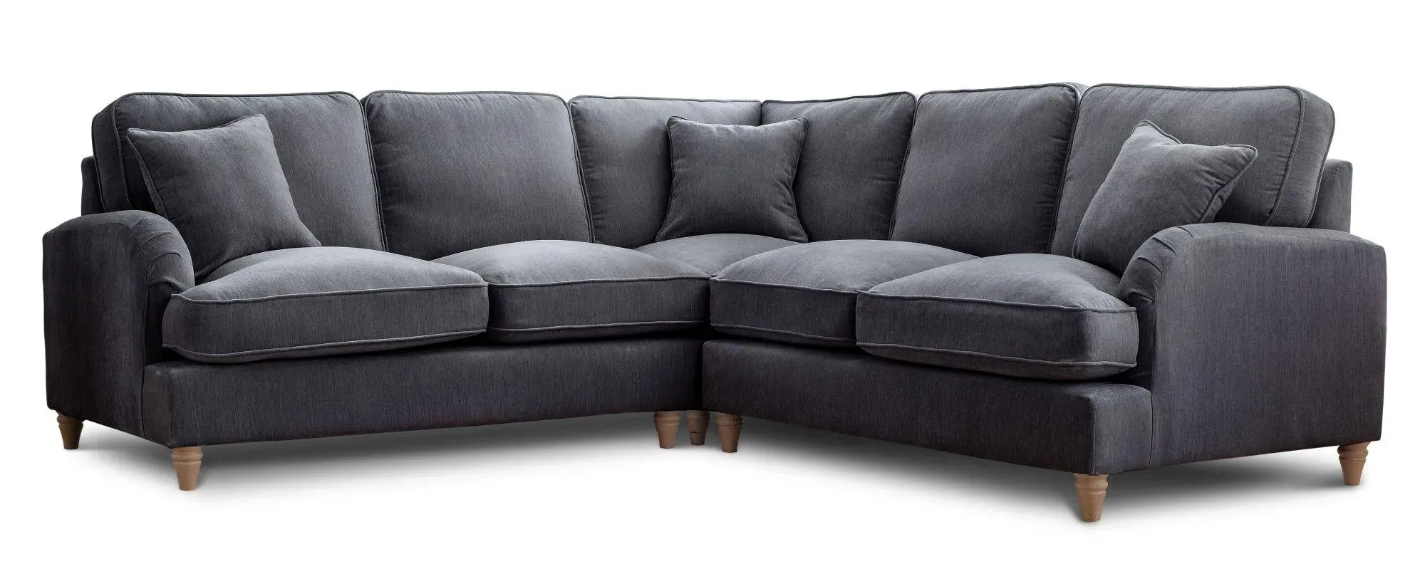 Manhattan 2 Corner 2 Sofa - Charcoal, Fabric