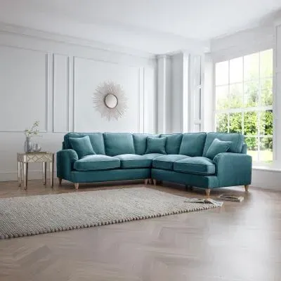 Manhattan 2 Corner 2 Sofa - Emerald, Fabric