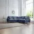 Manhattan 2 Corner 2 Sofa - Navy, Fabric