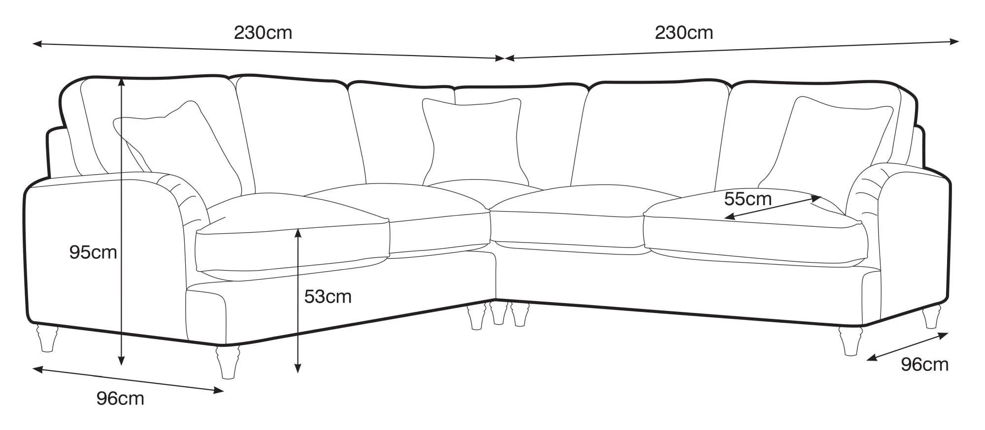 Manhattan 2 Corner 2 Sofa - Putty, Fabric
