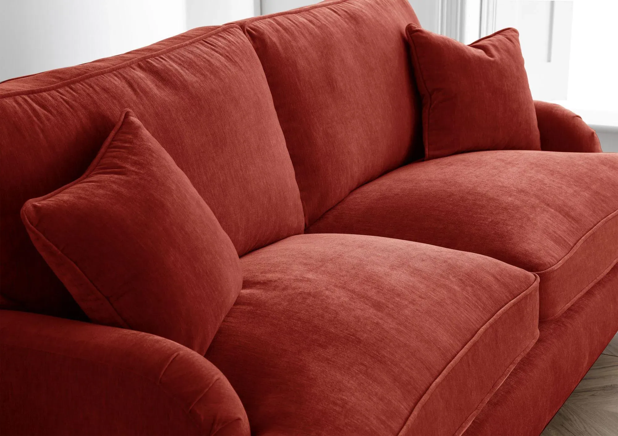 Manhattan 2-Seater Sofa - Apricot, Fabric