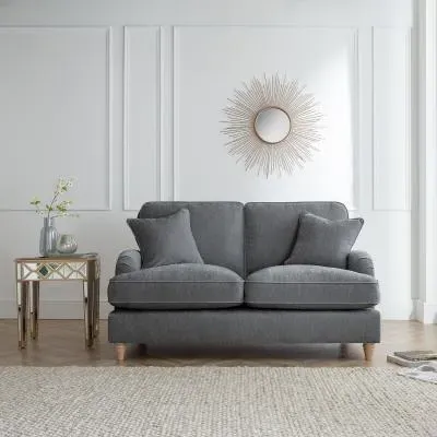 Manhattan 2-Seater Sofa - Charcoal, Fabric