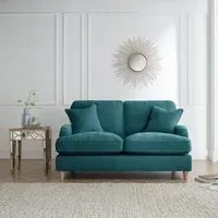 Manhattan 2-Seater Sofa - Emerald, Fabric