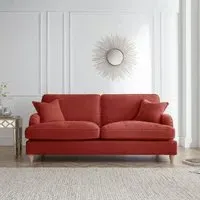 Manhattan 3-Seater Sofa - Apricot, Fabric