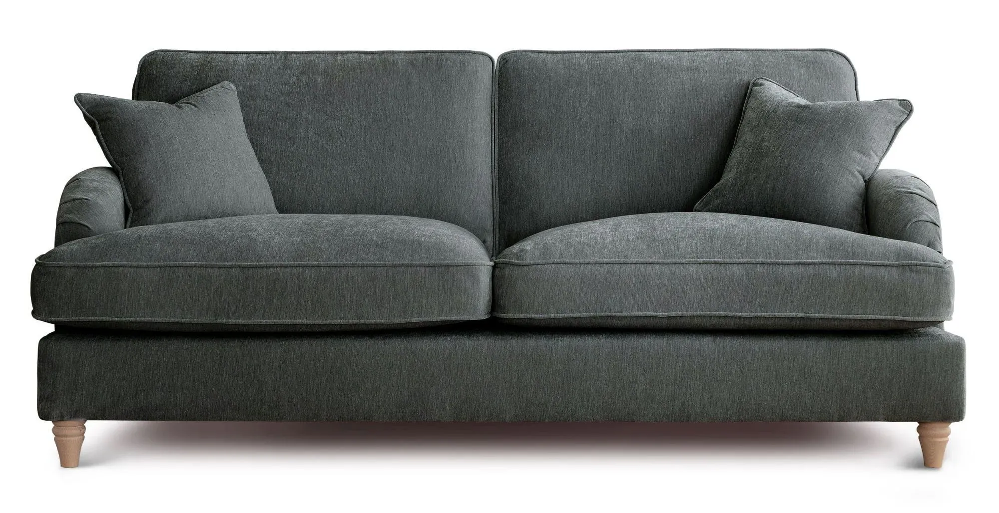 Manhattan 3-Seater Sofa - Charcoal, Fabric
