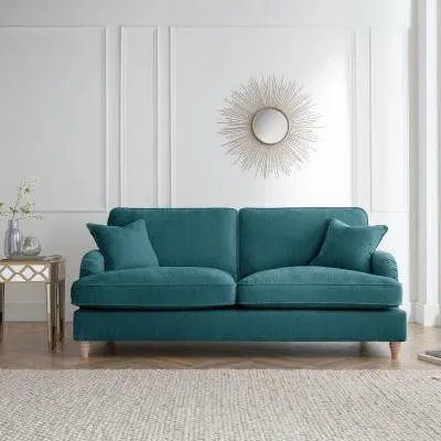 Manhattan 3-Seater Sofa - Emerald, Fabric
