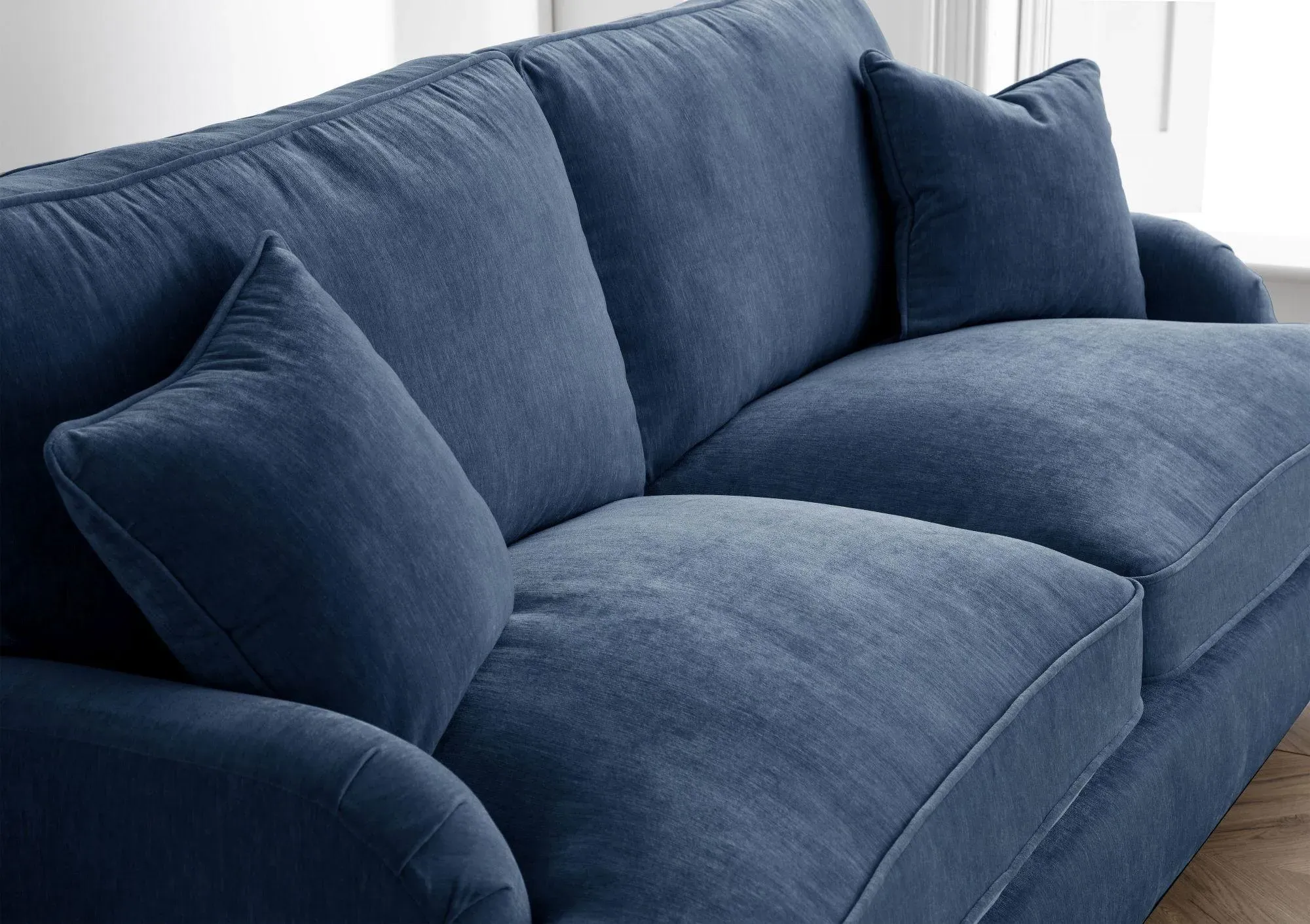 Manhattan 3-Seater Sofa - Navy, Fabric