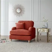 Manhattan Armchair - Apricot, Fabric