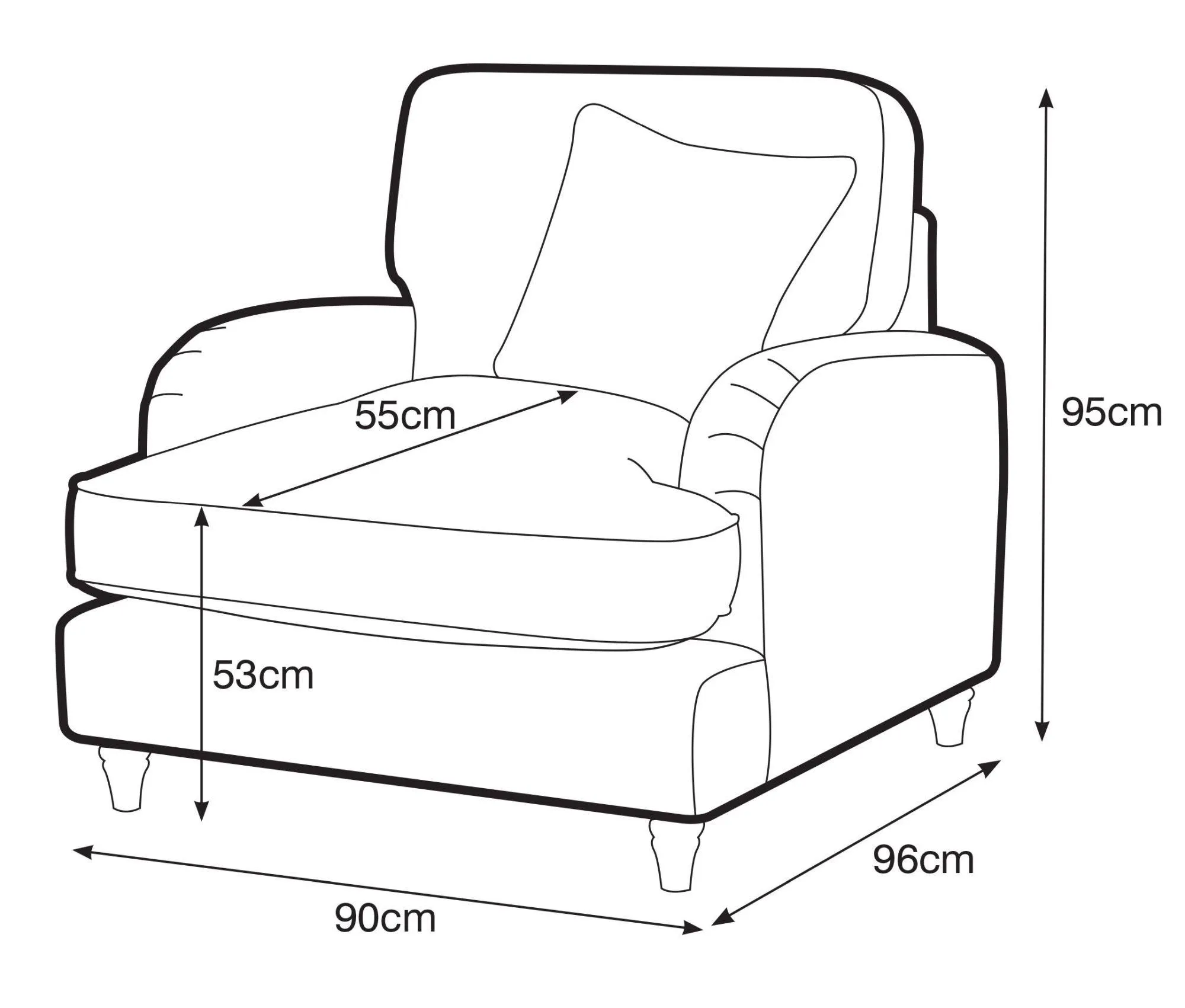 Manhattan Armchair - Emerald, Fabric