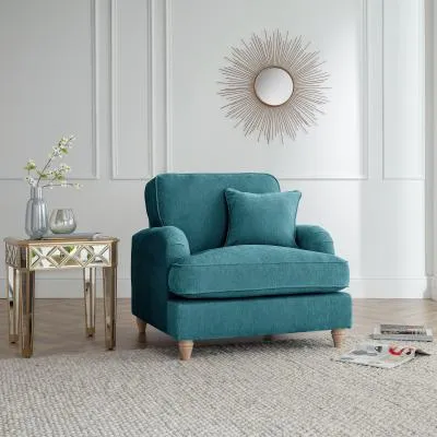 Manhattan Armchair - Emerald, Fabric