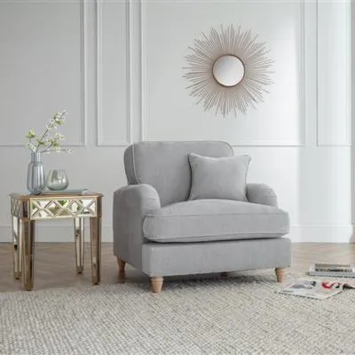 Manhattan Armchair - Ice, Fabric