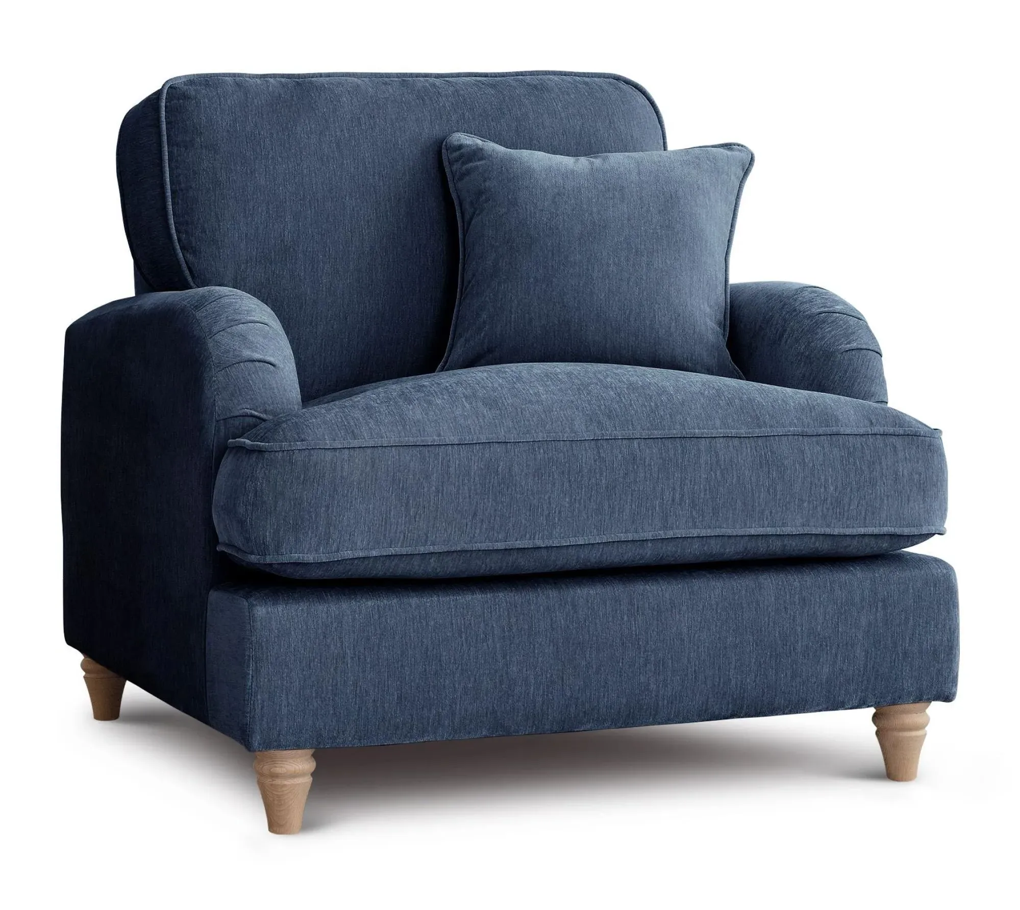 Manhattan Armchair - Navy, Fabric