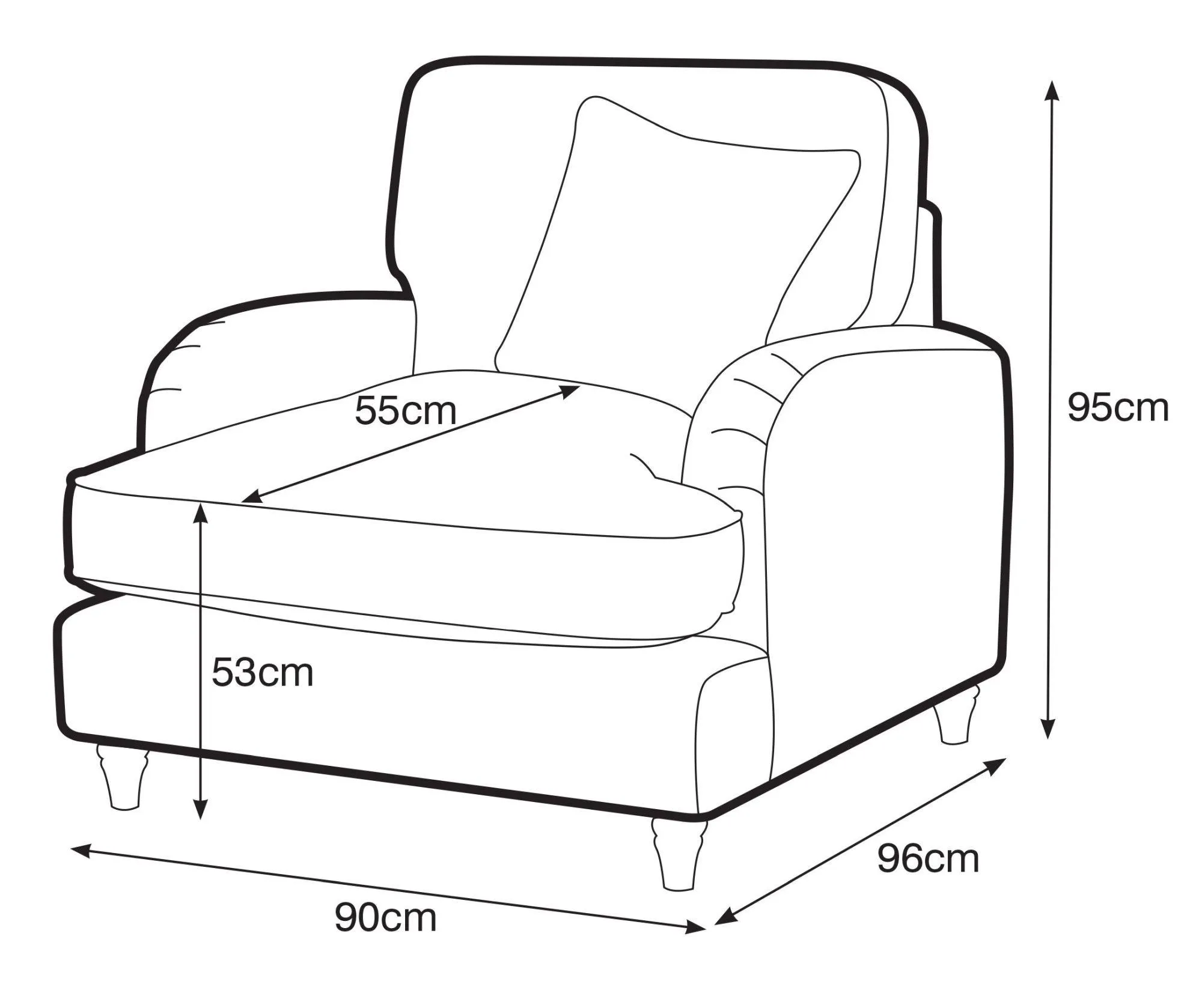 Manhattan Armchair - Putty, Fabric