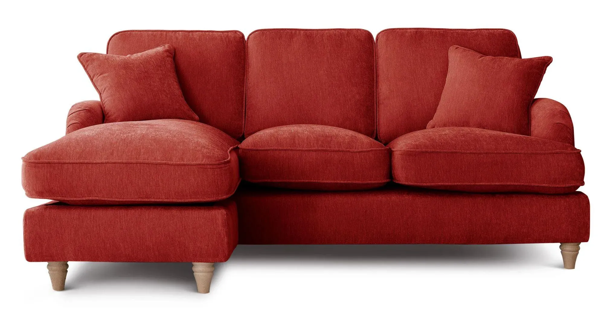 Manhattan Corner Sofa with Chaise - Apricot, Fabric