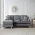 Manhattan Corner Sofa with Chaise - Charcoal, Fabric