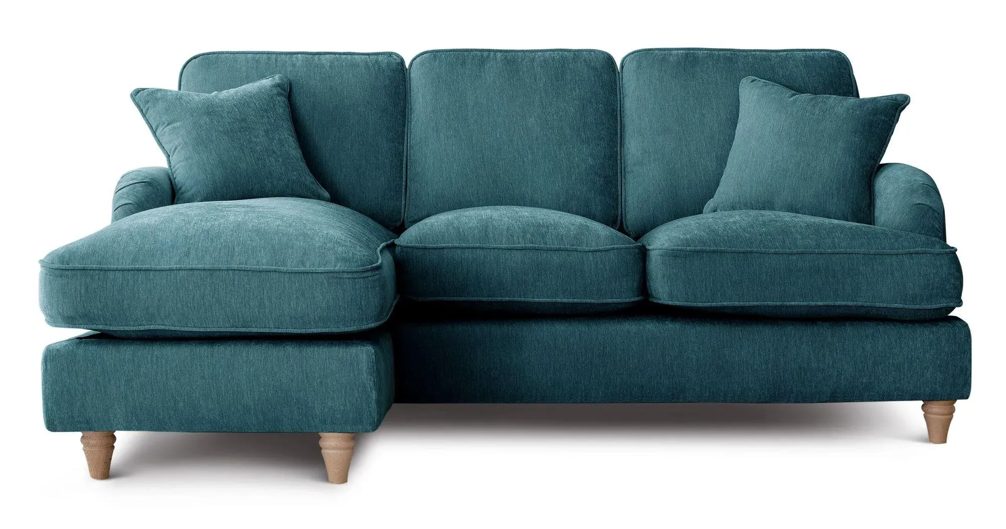 Manhattan Corner Sofa with Chaise - Emerald, Fabric