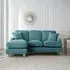 Manhattan Corner Sofa with Chaise - Emerald, Fabric