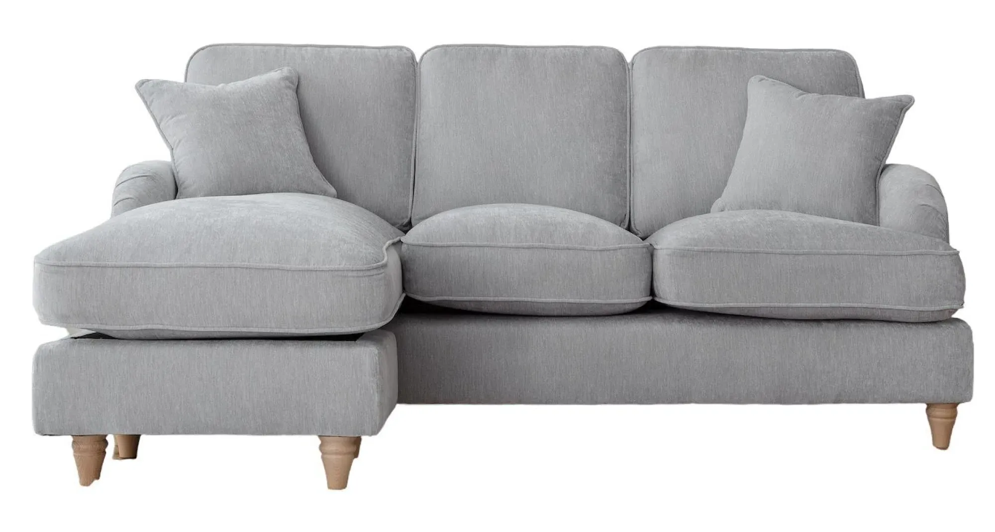 Manhattan Corner Sofa with Chaise - Ice, Fabric