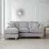 Manhattan Corner Sofa with Chaise - Ice, Fabric