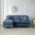 Manhattan Corner Sofa with Chaise - Navy, Fabric