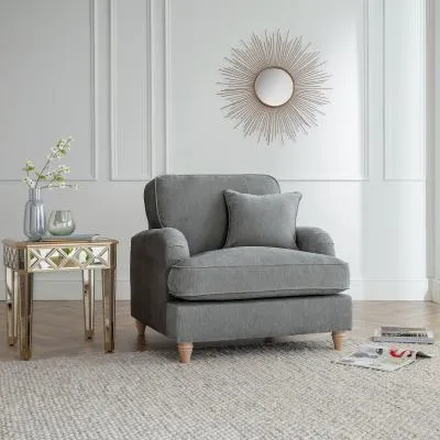 Manhattan Fabric Armchair - Charcoal image