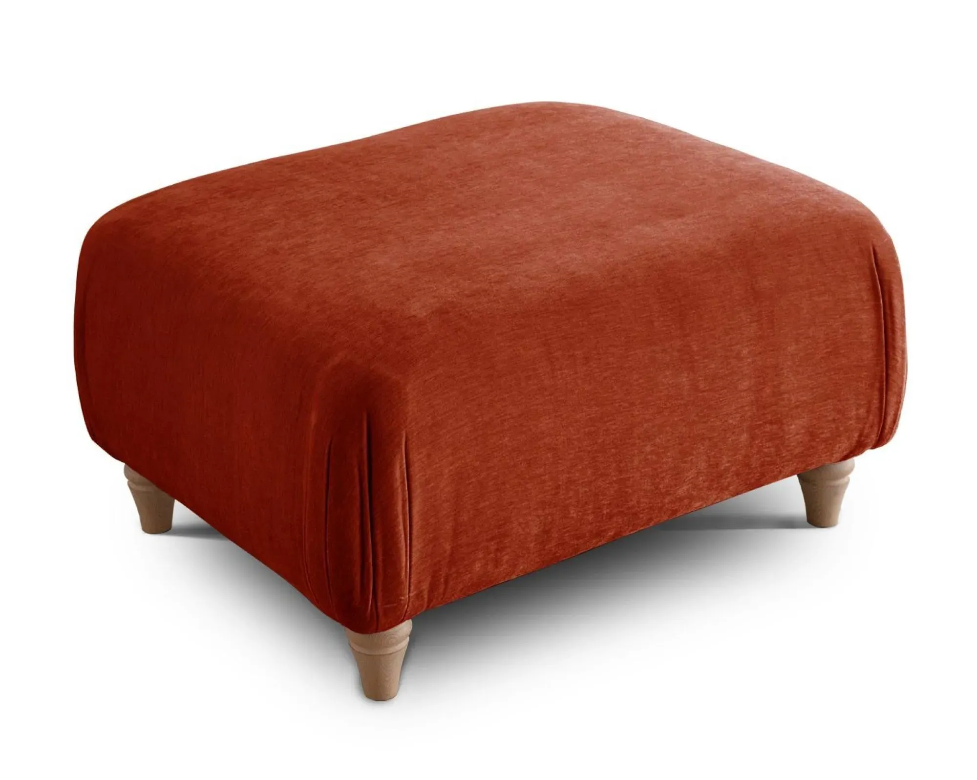 Manhattan Footstool - Apricot, Fabric