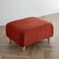 Manhattan Footstool - Apricot, Fabric