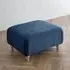 Manhattan Footstool - Navy, Fabric