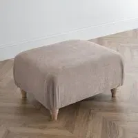 Manhattan Footstool - Putty, Fabric