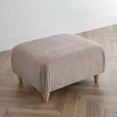 Manhattan Footstool - Putty, Fabric