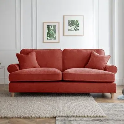 Marigot 3-Seater Sofa - Apricot, Fabric image