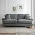 Marigot 3-Seater Sofa - Charcoal, Fabric