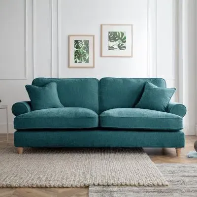Marigot 3-Seater Sofa - Emerald, Fabric