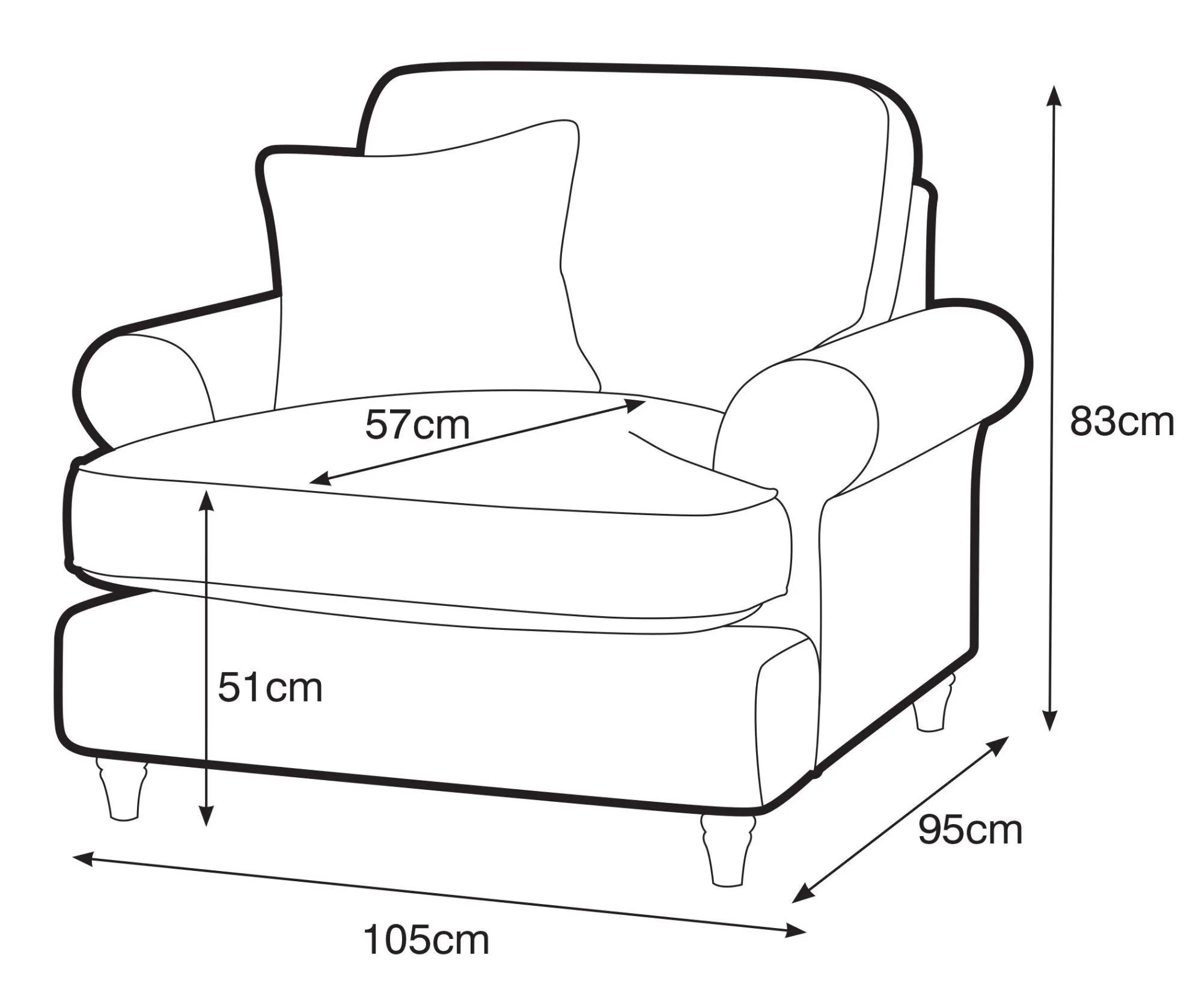 Marigot Armchair - Putty, Fabric