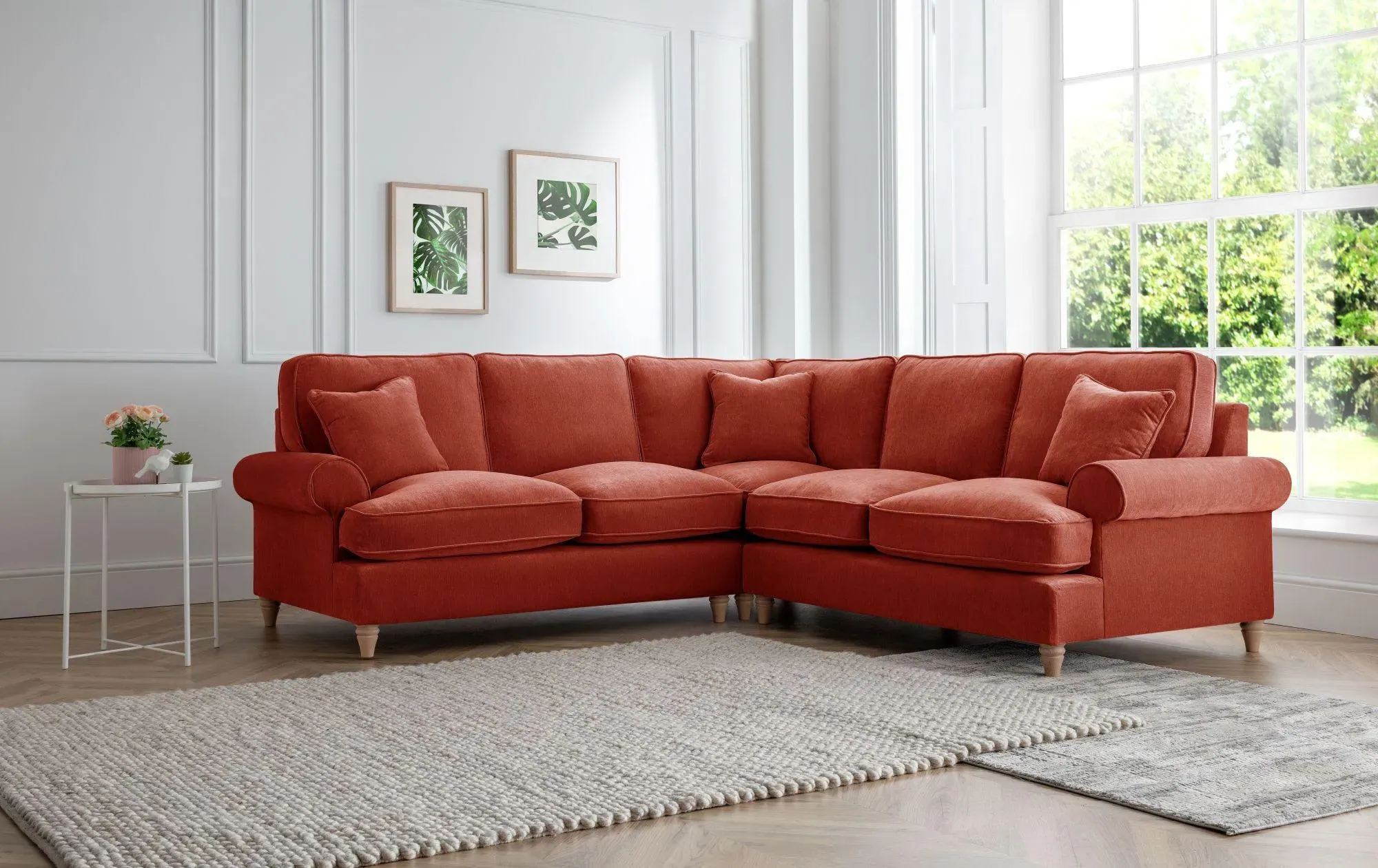 Marigot Corner Sofa - Orange, Fabric