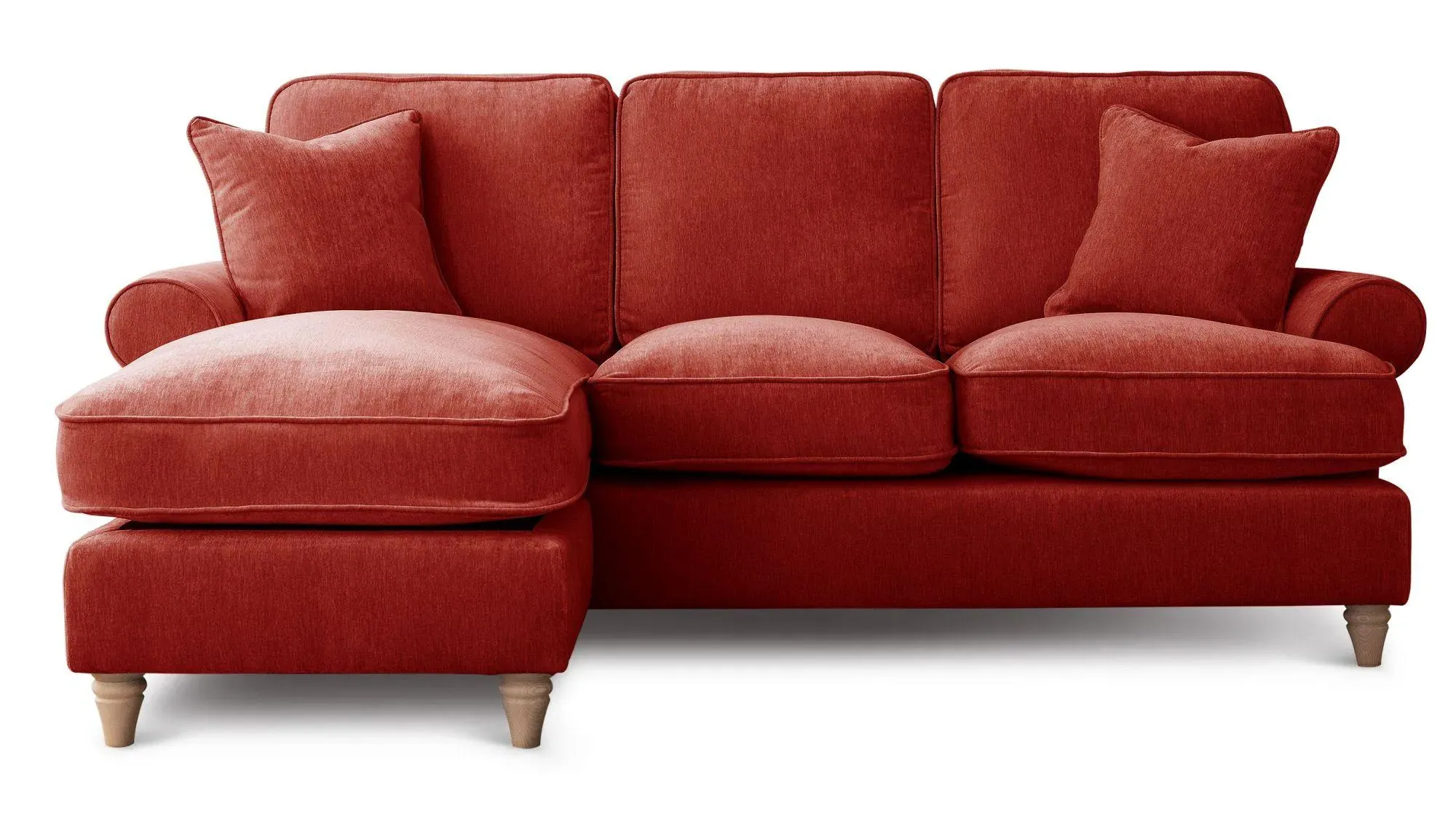 Marigot Corner Sofa with Chaise - Apricot, Fabric