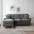 Marigot Corner Sofa with Chaise - Charcoal, Fabric