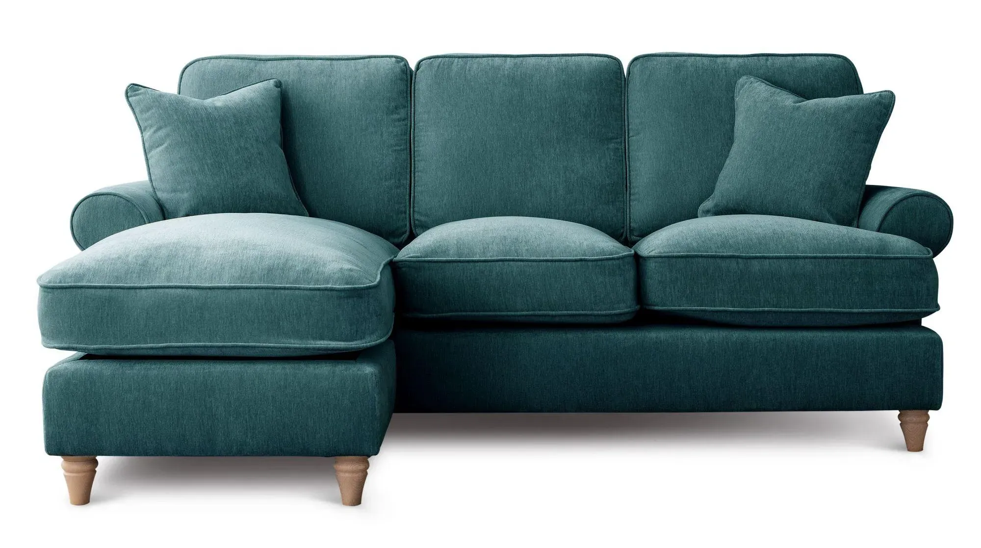 Marigot Corner Sofa with Chaise - Emerald, Fabric