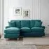 Marigot Corner Sofa with Chaise - Emerald, Fabric