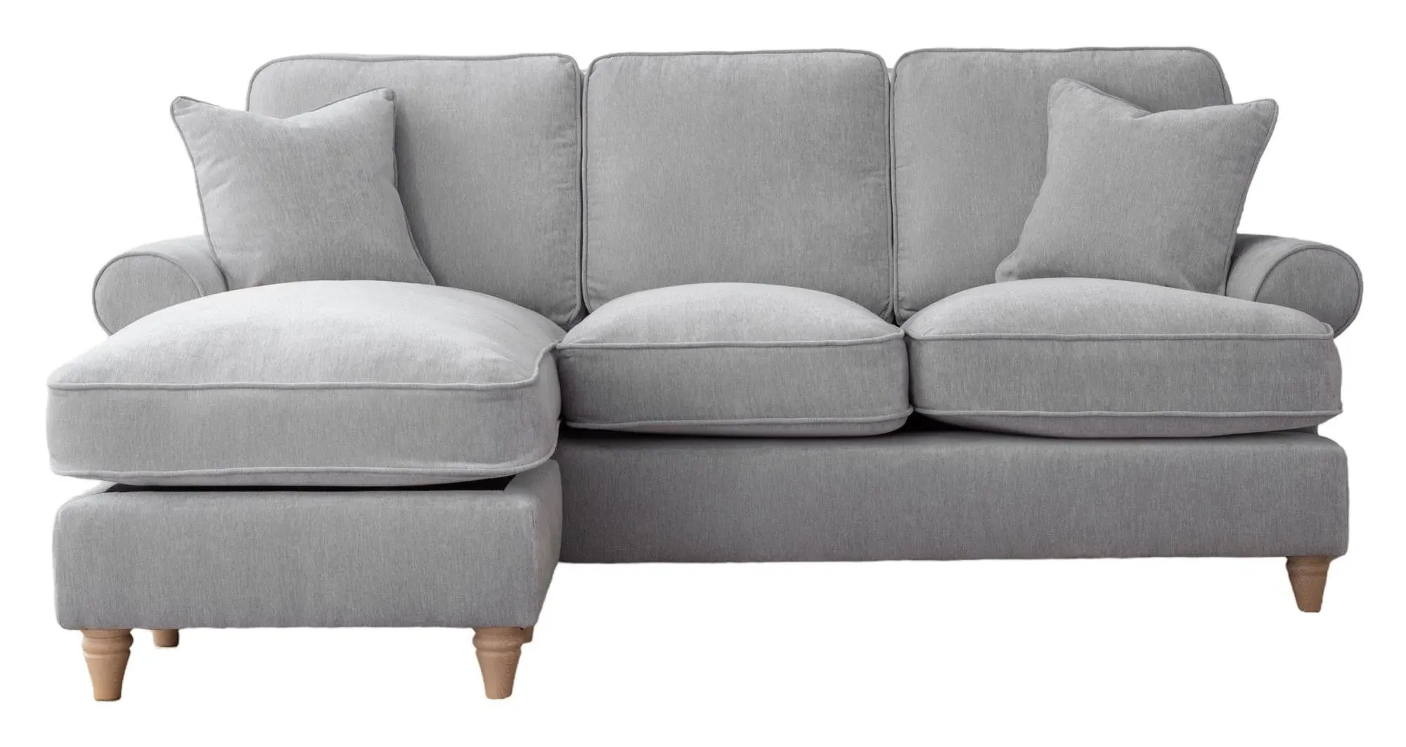 Marigot Corner Sofa with Chaise - Ice, Fabric