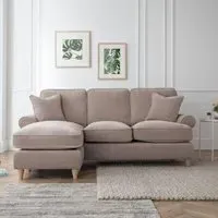 Marigot Corner Sofa with Chaise - Putty, Fabric
