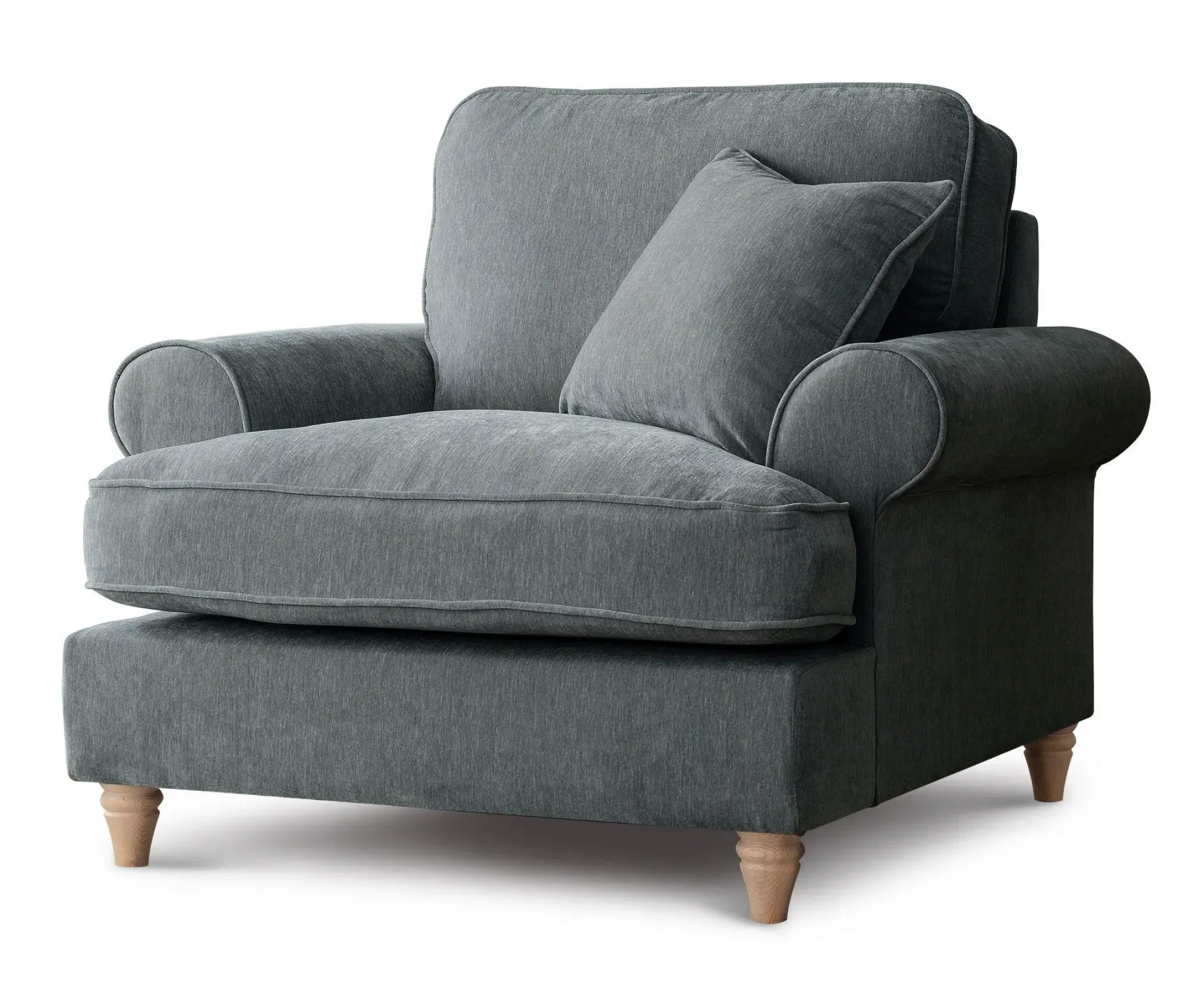 Marigot Fabric Armchair - Charcoal