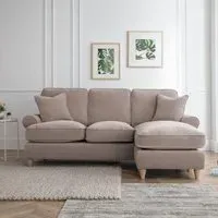 Marigot L-Shaped Corner Sofa with Chaise - Putty, Fabric
