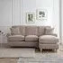 Marigot L-Shaped Corner Sofa with Chaise - Putty, Fabric