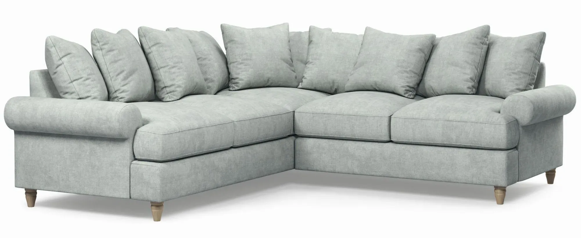 Narva 2 Corner 2 Sofa - Aqua, Fabric